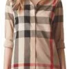ברברי-BURBERRY WOMEN BUTTON- Mongoose Mix