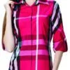 ברברי-BURBERRY WOMEN BUTTON- Razzmatazz Mix