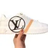 ⁦לואי ויטון - Louis Vuitton shoes - White Black & Harvest Gold⁩ – תמונה ⁦2⁩