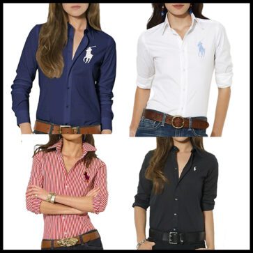 ראלף לורן לנשים חולצות מכופתרות כל הקטלוג RALPH LAUREN SHIRT WOMEN