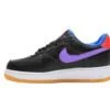 נעלי נייק -Nike Air Force 1 Low BLACK-MEDIUM PURPLE