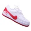 ⁦נעלי נייק -Nike Air Force 1 Low WHITE- CARDINAL⁩ – תמונה ⁦2⁩