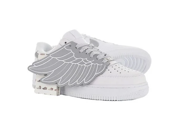 ⁦נעלי נייק -Nike Air Force 1 Low White-Spun Pearl⁩ – תמונה ⁦7⁩