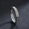 ⁦טבעת יוקרה-Silver Rings For Women Round Classic Ten Hearts Zircon Ring Romantic Wedding⁩ – תמונה ⁦4⁩