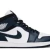 נעלי נייק אייר ג'ורדן גבוהות 1 צבע כחול לבן-Nike Air Jordan 1 High
