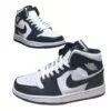 ⁦נעלי נייק אייר ג'ורדן גבוהות 1 צבע כחול לבן-Nike Air Jordan 1 High⁩ – תמונה ⁦6⁩