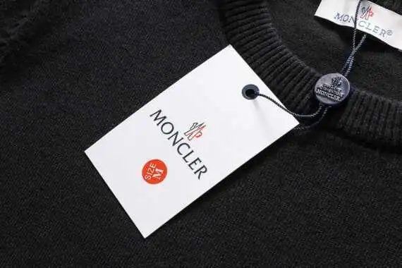 ⁦מונקלר-MONCLER SWEATER MEN BLACK⁩ – תמונה ⁦7⁩