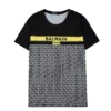 בלמן - Balmain TShirt - Black White & Yellow