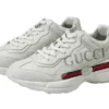 גוצ'י - GUCCI Shoe - Silver Sand Green & Red