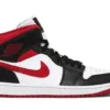 נעלי נייק-Nike Air Jordan 1 Mid Black Gym Red
