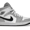 נעלי נייק-Nike Air Jordan 1 Mid Light Smoke W 2021