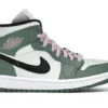 נעלי נייק-Nike Air jordan 1 Mid Dutch Green