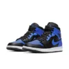 ⁦נייק ג'ורדן-Nike Air jordan 1 Mid -Hyper Royal Tumbled Leather⁩ – תמונה ⁦4⁩