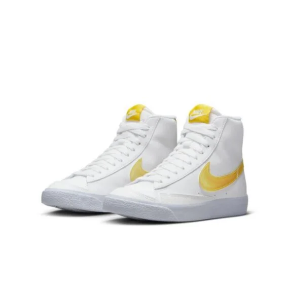 ⁦נייק בלייזר גבוהות- NIKE BLAZER MID '77 VINTAGE WHITE YELLOW⁩ – תמונה ⁦3⁩