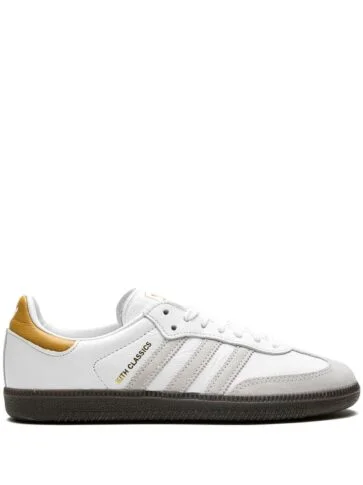 נעלי אדידס סמבה- x Kith Samba “White/Grey/Gold” sneakers