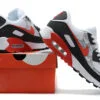 ⁦NIKE AIR MAX 90 NEW STYLE MIX  WHITE AND RED⁩ – תמונה ⁦4⁩
