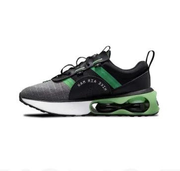 Nike Kids Boy's Air Max 2021 (GS) (Big Kid) Black/Chrome/Green Strike/Iron Grey 4.5 Big Kid M
