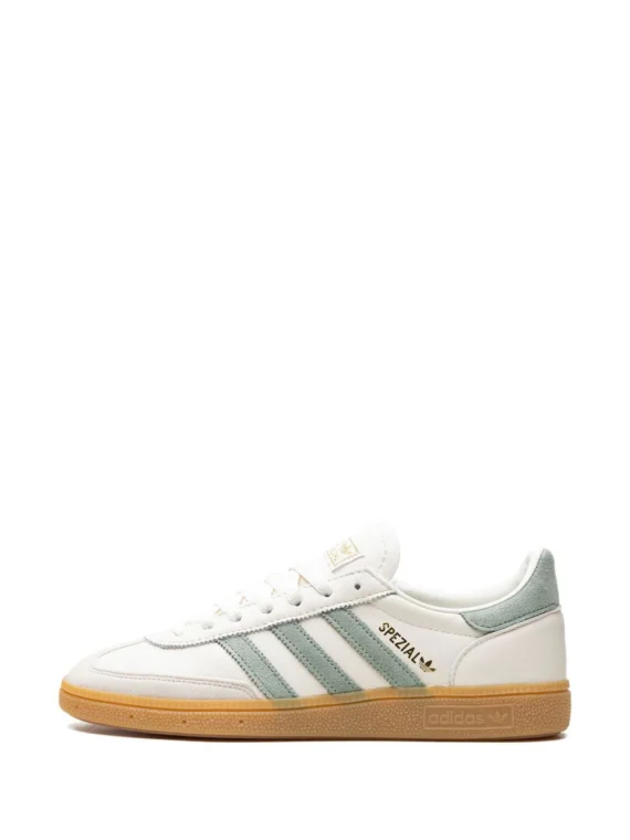 ⁦אדידס ספציאל- Adidas Handball Spezial Off White/Silver Green sneakers⁩ – תמונה ⁦5⁩