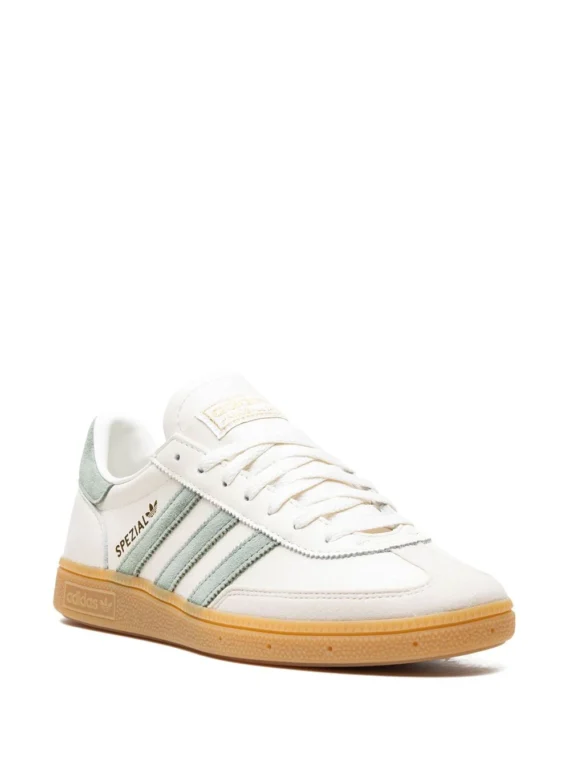 ⁦אדידס ספציאל- Adidas Handball Spezial Off White/Silver Green sneakers⁩ – תמונה ⁦2⁩