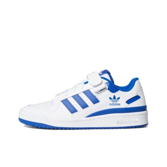 אדידס פורום - ADIDAS FORUM Low White/Team Royal Blue SNEAKERS