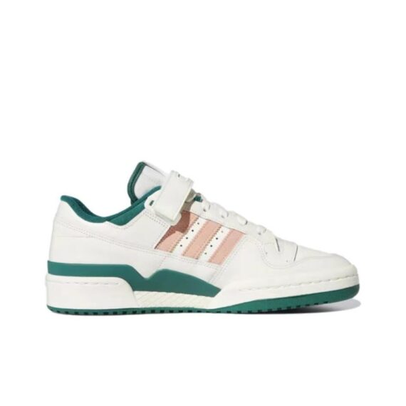 ⁦אדידס פורום - ADIDAS FORUM LOW Dark Green/Core White/Magic Beige SNEAKERS⁩ – תמונה ⁦2⁩