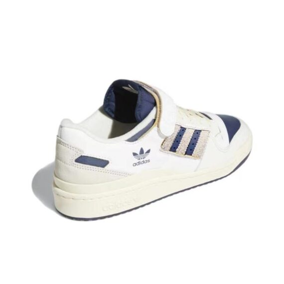 ⁦אדידס פורום - ADIDAS FORUM Low Off White Collegiate Navy SNEAKERS⁩ – תמונה ⁦4⁩