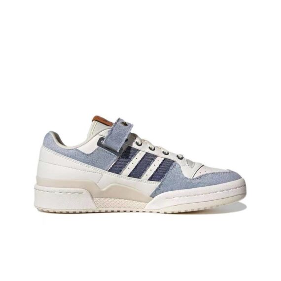 ⁦אדידס פורום - ADIDAS FORUM Low Trainers White, Blue SNEAKERS⁩ – תמונה ⁦2⁩