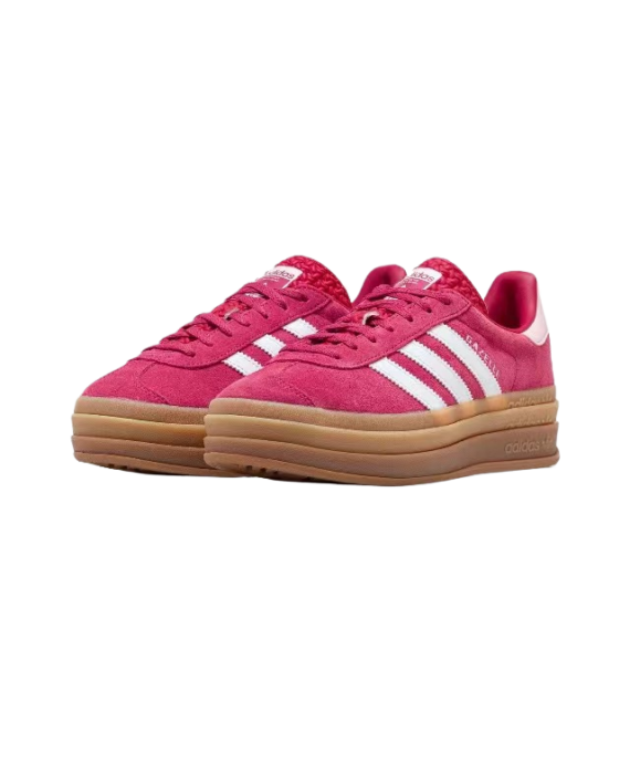 ⁦אדידס גאזל- ADIDAS GAZELLE BOLD SHOES Red/White⁩ – תמונה ⁦3⁩