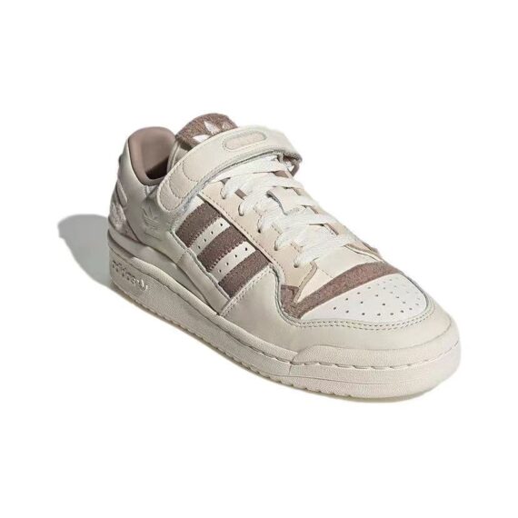 ⁦אדידס פורום - ADIDAS FORUM Low Ivory Fleece SNEAKERS⁩ – תמונה ⁦3⁩