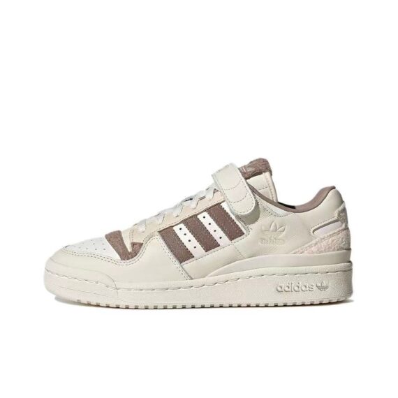 אדידס פורום - ADIDAS FORUM Low Ivory Fleece SNEAKERS