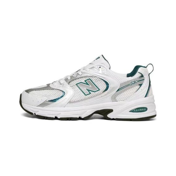 ⁦ סניקרס ניו באלאנס NEW BALANCE 530 GREEN & WHITE⁩ – תמונה ⁦4⁩