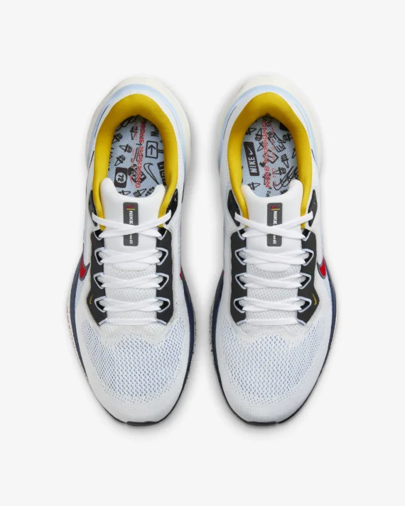 ⁦נעלי נייק פגסוס - Nike Pegasus 41 White/Psychic Blue⁩ – תמונה ⁦3⁩