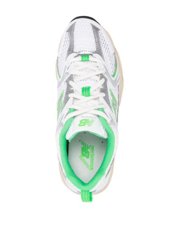 ⁦סניקרס ניו באלאנס NEW BALANCE 530 White/Lime Green⁩ – תמונה ⁦4⁩