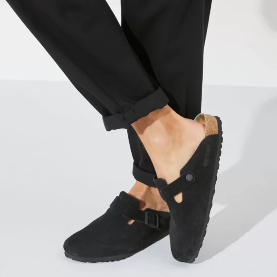 ⁦כפכפי בירקנשטוק | Birkenstock Boston Black⁩ – תמונה ⁦4⁩