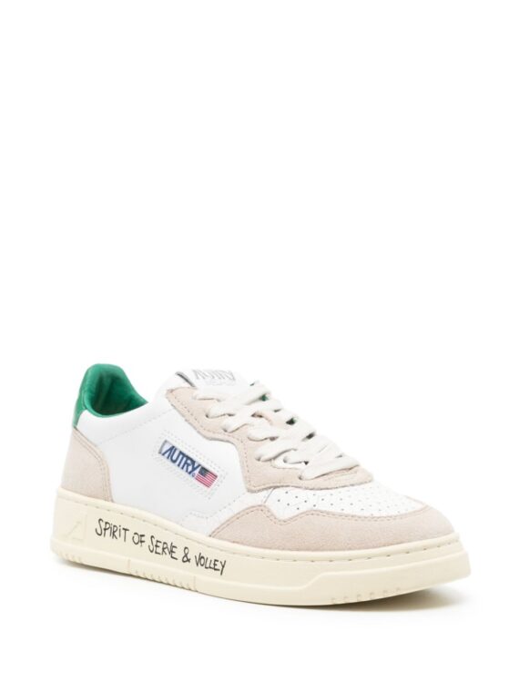 ⁦סניקרס - AUTRY Medalist Sneakers White/Grass Green⁩ – תמונה ⁦2⁩