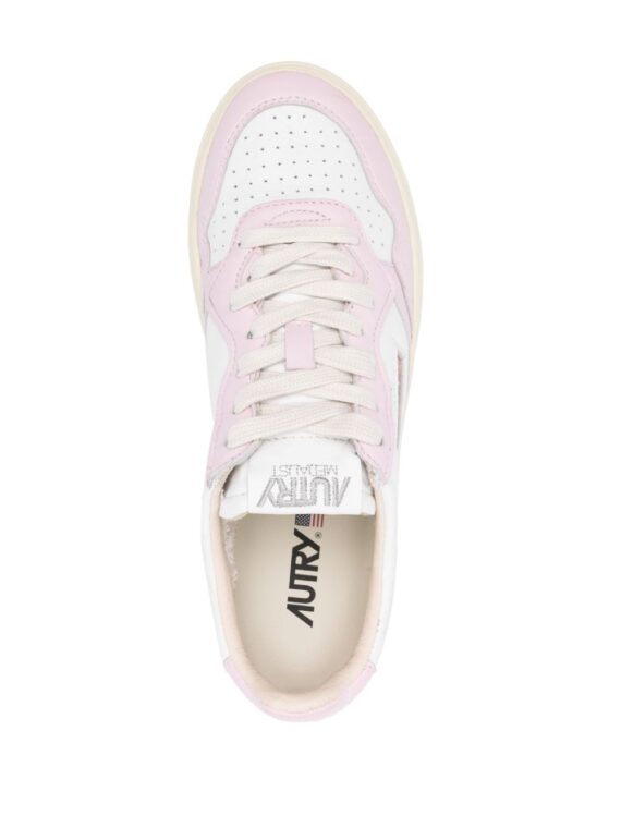 ⁦סניקרס - AUTRY Medalist Sneakers White Pink Beige⁩ – תמונה ⁦4⁩