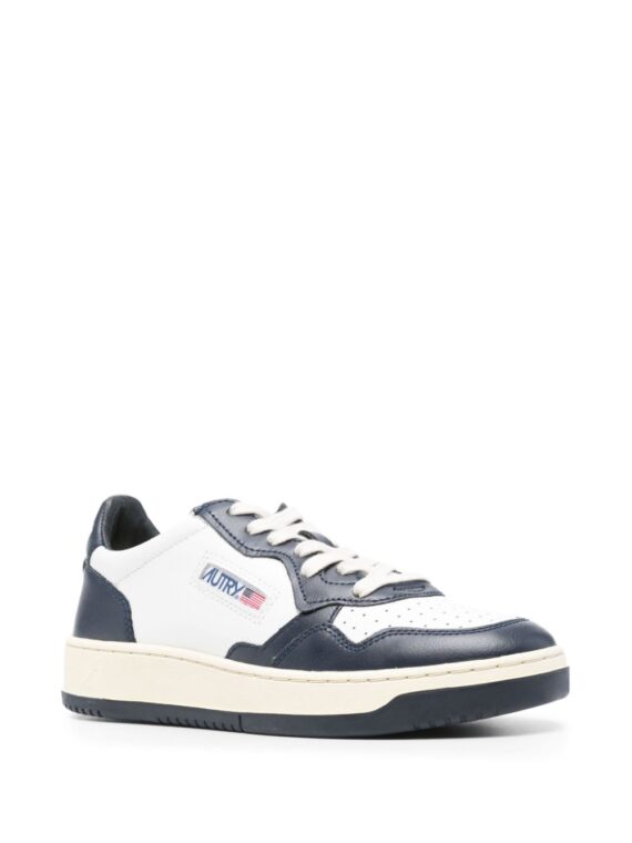 ⁦סניקרס - AUTRY Medalist Sneakers White/Midnight Blue⁩ – תמונה ⁦2⁩