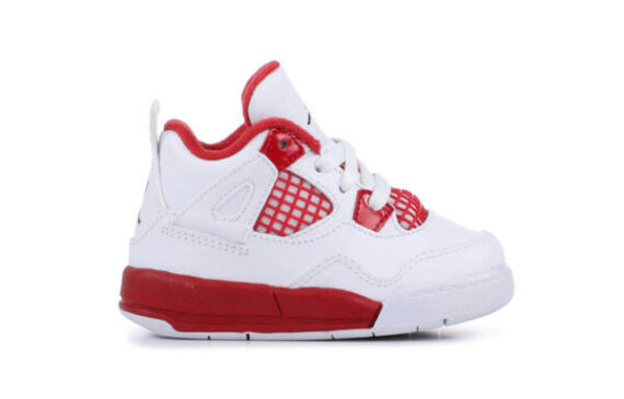 ⁦Air Jordan 1 Low Red White ילדים – נייק ג'ורדן⁩ – תמונה ⁦2⁩