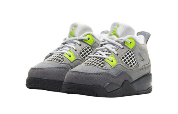 ⁦Air Jordan 1 Low Gray Lemon ילדים – נייק ג'ורדן⁩ – תמונה ⁦2⁩