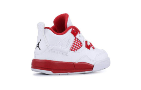 ⁦Air Jordan 1 Low Red White ילדים – נייק ג'ורדן⁩ – תמונה ⁦3⁩