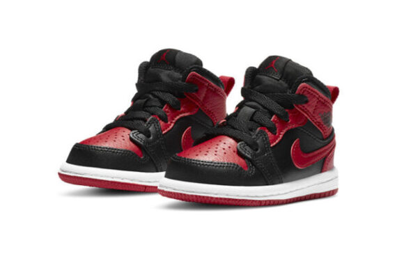 ⁦Air Jordan 1 Low Red Black ילדים – נייק ג'ורדן⁩ – תמונה ⁦2⁩