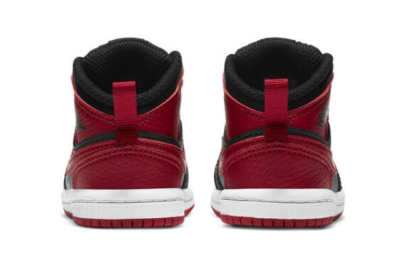 ⁦Air Jordan 1 Low Red Black ילדים – נייק ג'ורדן⁩ – תמונה ⁦5⁩