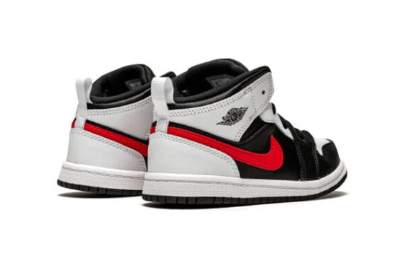 ⁦Air Jordan 1 Low Gray Black Red ילדים – נייק ג'ורדן⁩ – תמונה ⁦3⁩