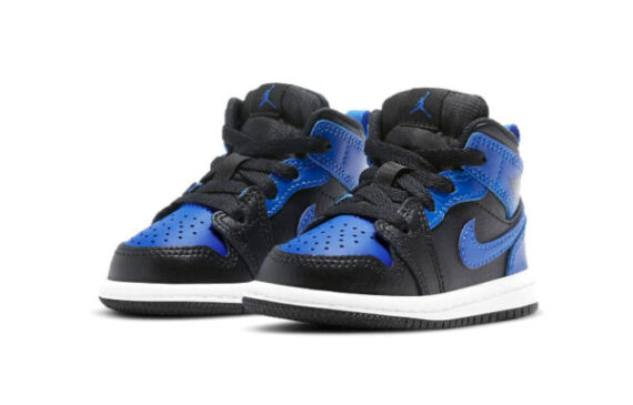 ⁦Air Jordan 1 Low Black Blue ילדים – נייק ג'ורדן⁩ – תמונה ⁦2⁩