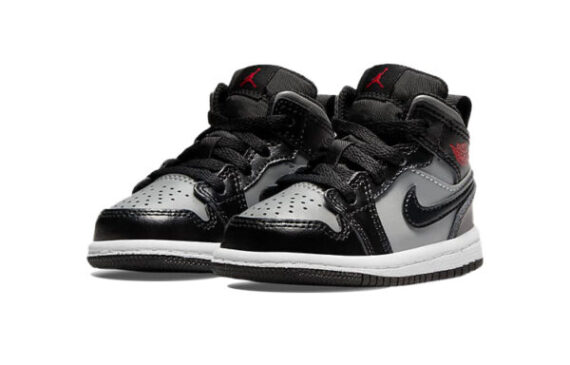 ⁦Air Jordan 1 Low Black Gray ילדים – נייק ג'ורדן⁩ – תמונה ⁦2⁩