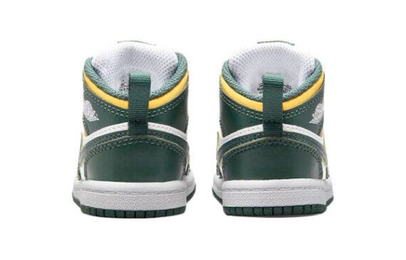 ⁦Air Jordan 1 Low Green White ילדים – נייק ג'ורדן⁩ – תמונה ⁦4⁩