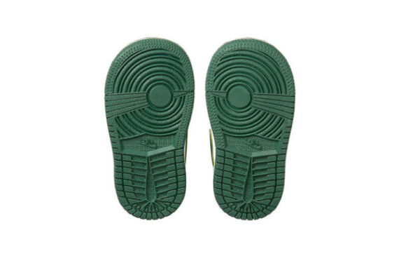 ⁦Air Jordan 1 Low Green White ילדים – נייק ג'ורדן⁩ – תמונה ⁦5⁩