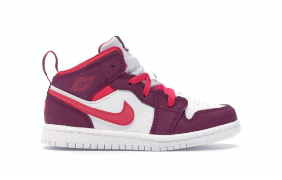 ⁦Air Jordan 1 Low Purple White Red ילדים – נייק ג'ורדן⁩ – תמונה ⁦2⁩