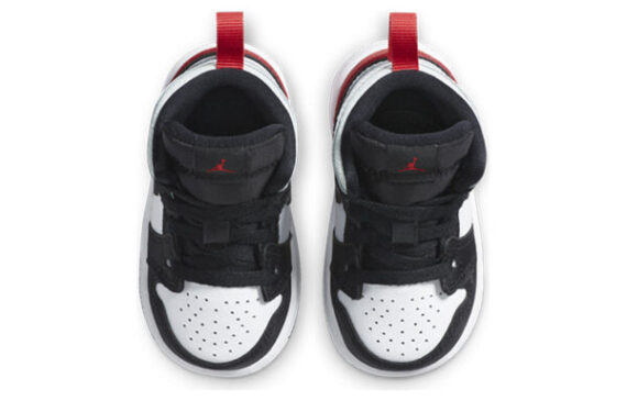 ⁦Air Jordan 1 Low Black Red White ילדים – נייק ג'ורדן⁩ – תמונה ⁦3⁩