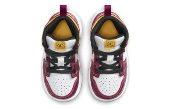 ⁦Air Jordan 1 Low Purple White ילדים – נייק ג'ורדן⁩ – תמונה ⁦3⁩
